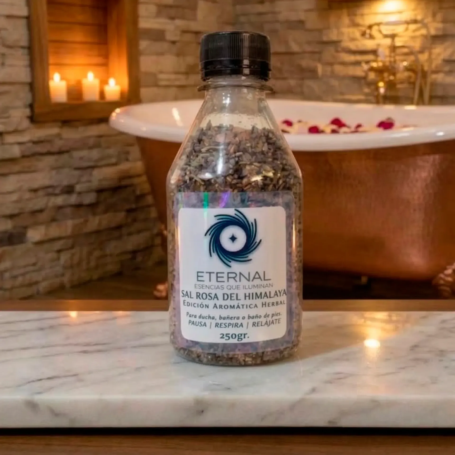 Sal del Himalaya Herbales en Botella de 250gr. (Más Vendido del Mes)