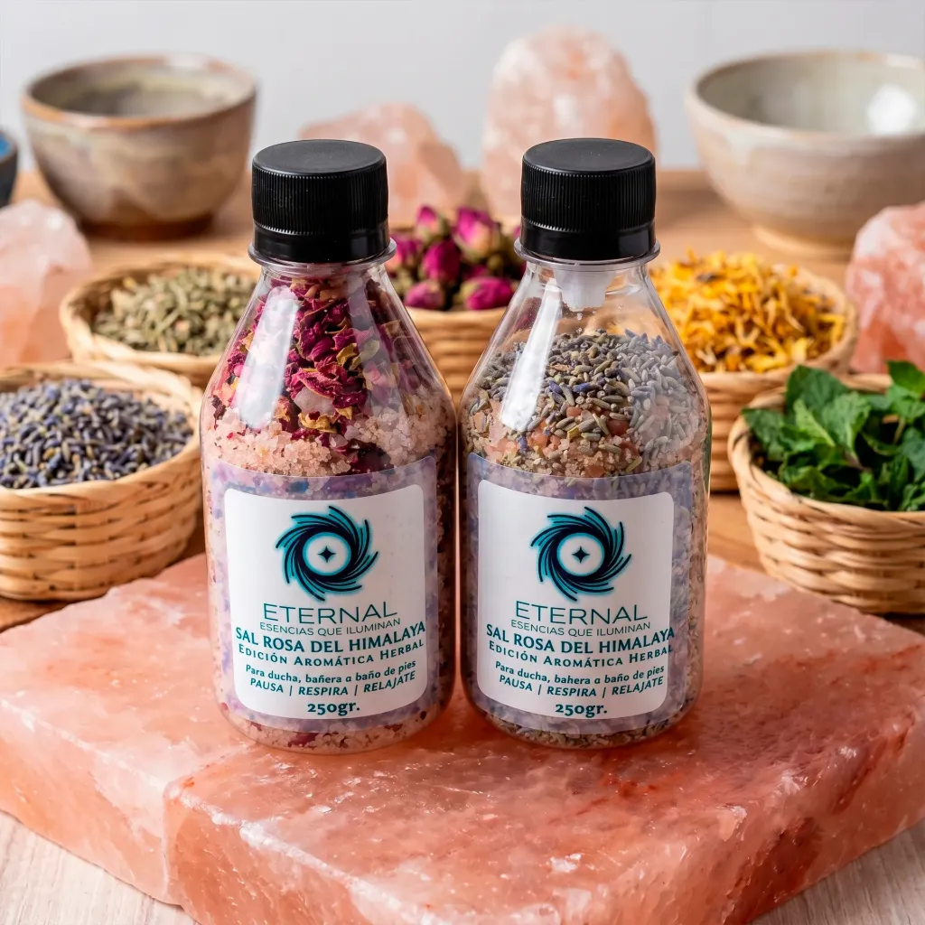 Sal del Himalaya Herbales en Botella de 250gr.
