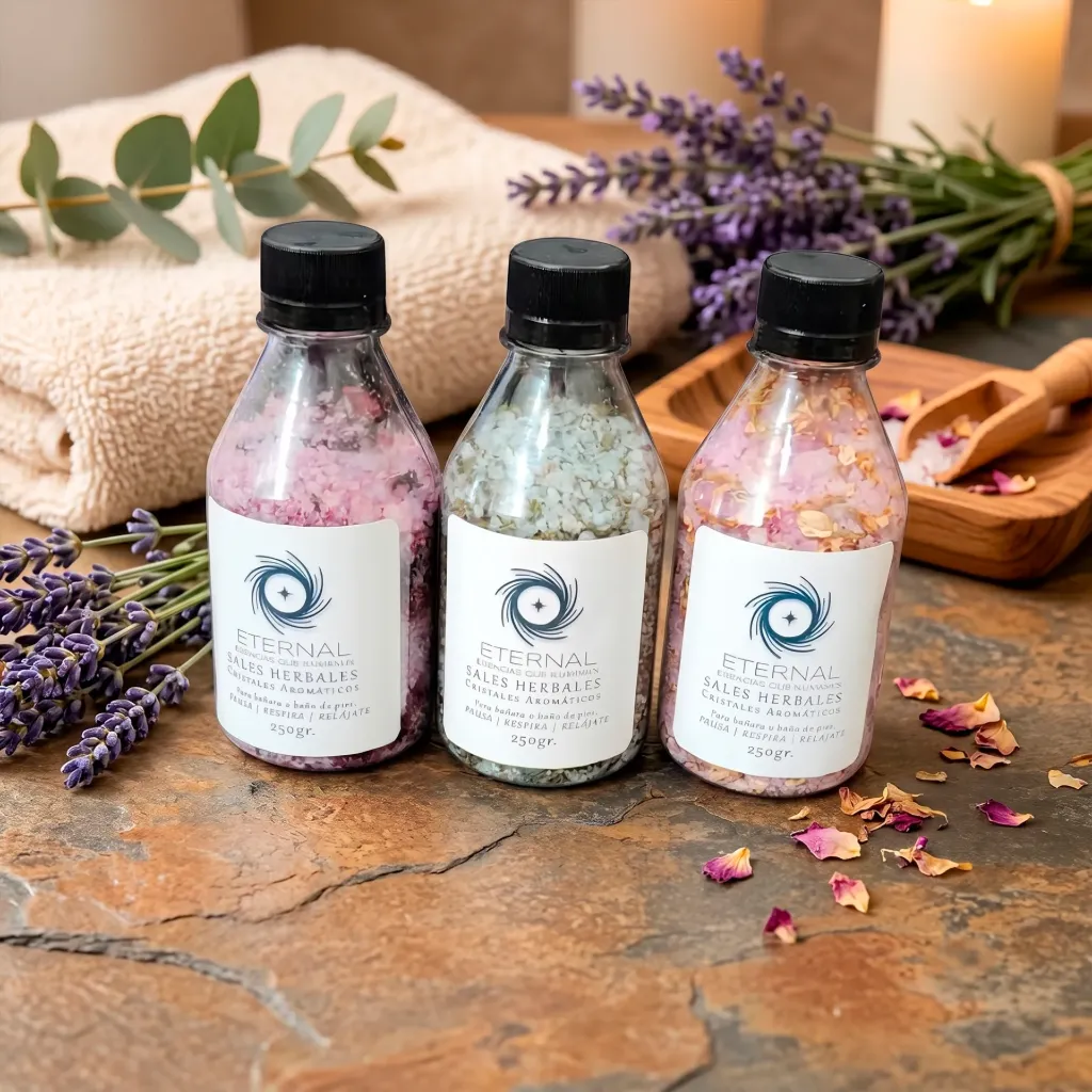 Sales Aromáticas Herbales en Botella de 250gr. (Más Vendido del Mes)