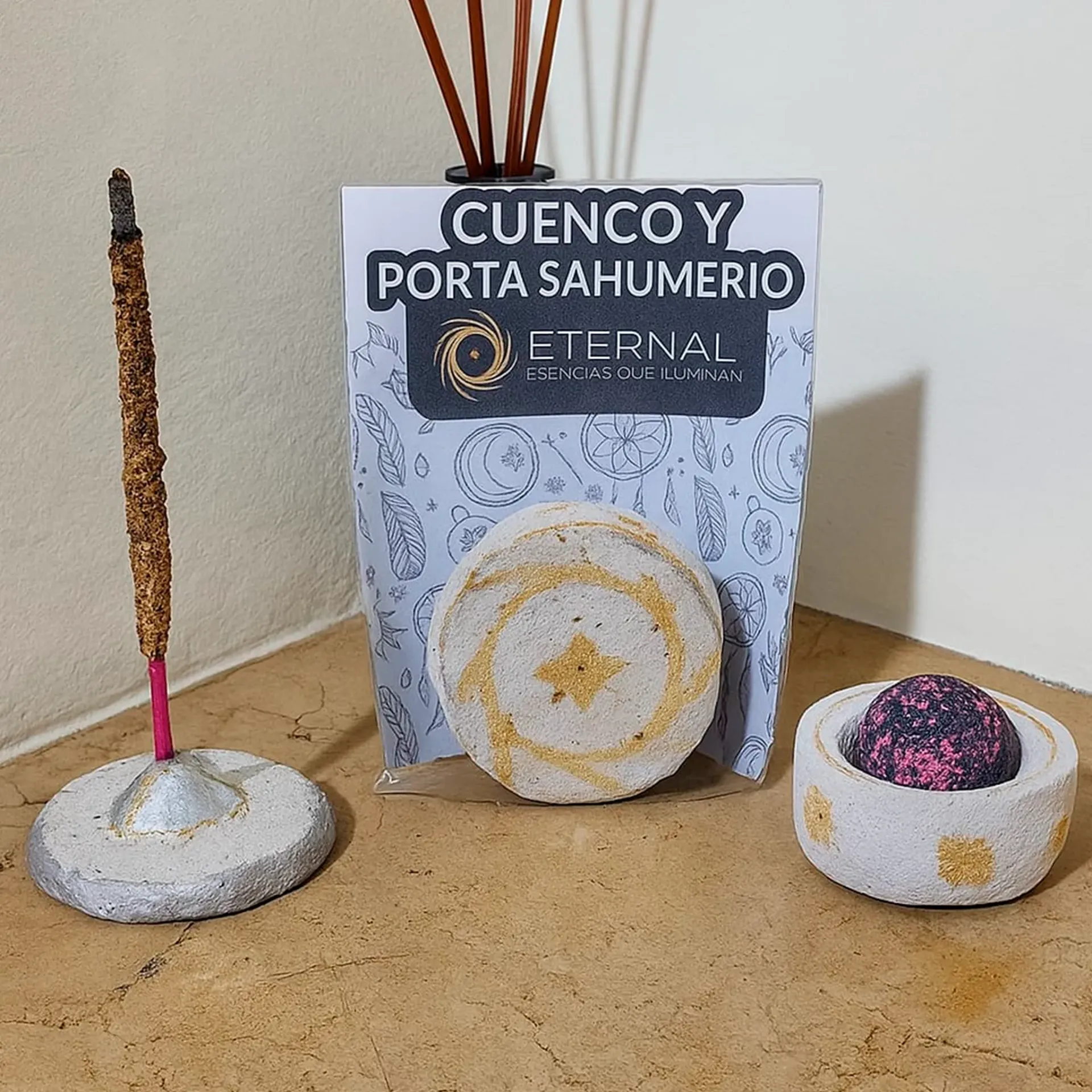 Cuenco y Porta Sahumerio Ritual Sagrado Vórtice (Más Vendido del Mes)