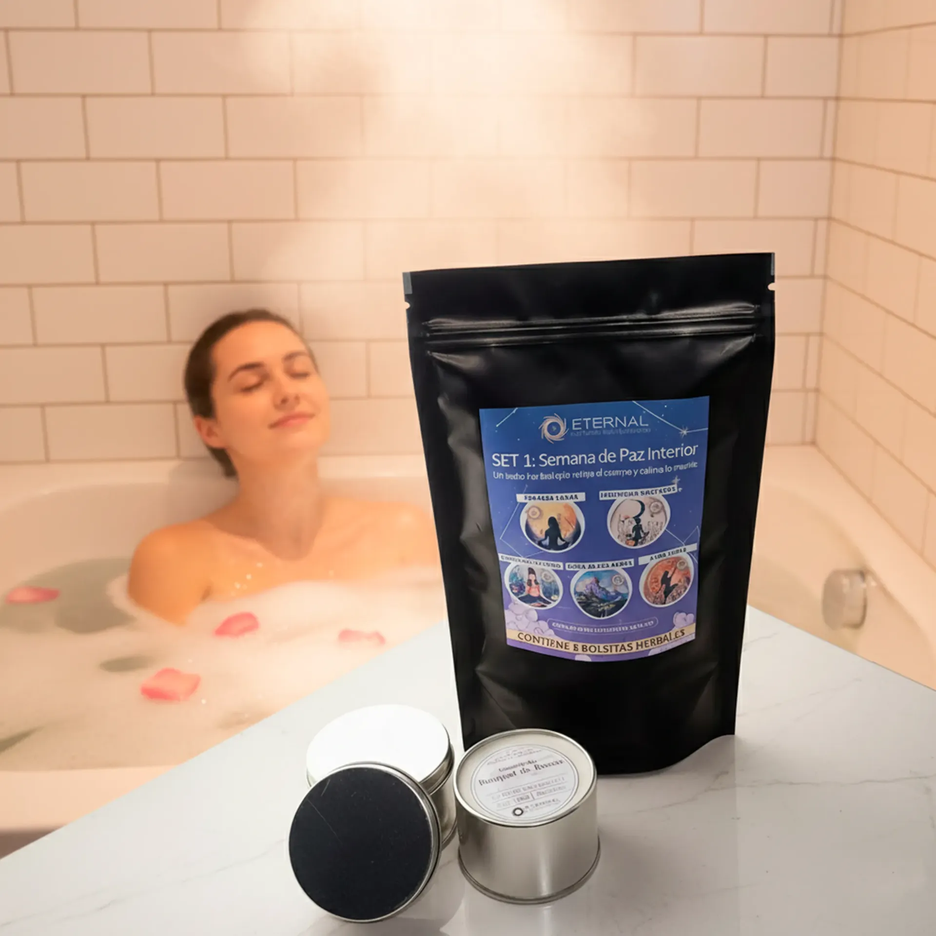Set Semanal - Bolsitas Herbales para Baño (Semana de Paz Interior)